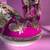 Pink solid synthetic sneakers