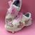 Pink solid synthetic sneakers