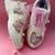 Pink solid synthetic sneakers