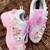 Pink solid synthetic sneakers