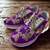 Purple solid synthetic sneakers
