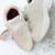 White solid synthetic sneakers