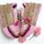 Pink solid synthetic sneakers