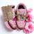 Pink solid synthetic sneakers