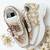 Rose gold solid synthetic sneakers