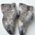 Silver solid synthetic sneakers