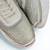 Silver solid synthetic sneakers