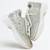 Silver solid synthetic sneakers