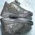 Silver solid synthetic sneakers