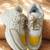 Yellow solid synthetic sneakers