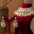 Gold plated kundan pearl necklace set