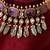 Gold plated multicolor kundan Choker necklace set