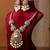 Gold plated kundan pearl necklace set
