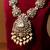Gold plated kundan pearl necklace set