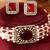 Gold plated red stone kundan Choker necklace set