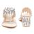 Cream embroidered Kolhapuri block heels