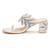 Cream embroidered Kolhapuri block heels