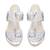 Silver embroidered Kolhapuri block heels