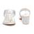 Silver embroidered Kolhapuri block heels