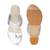 Silver embroidered Kolhapuri block heels