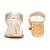 Gold embroidered block Kolhapuri heels