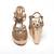 Gold solid wedges shoes