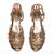 Gold solid wedges shoes