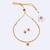 Traditional round shape golden balls pink stone gold plated choker necklace set for women