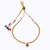 Traditional round shape golden balls pink stone gold plated choker necklace for women