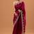 Dark Rani Pink Color Rangoli Silk Rivet Work And Embroidery Sequence With Zari Work Saree