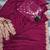 Dark Rani Pink Color Rangoli Silk Rivet Work And Embroidery Sequence With Zari Work Saree