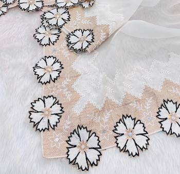 Black Color With Intricate Multithread Embroidery And Floral Butta White Organza Saree 2