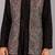 Black georgette embroidered anarkalijacket set for mens