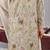 Sky blue georgette embroidered kurta set for mens
