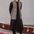 Black georgette embroidered anarkalijacket set for mens