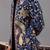 Navy blue georgette embroidered jodhpuri set for mens