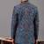 Blue georgette embroidered jodhpuri set for mens