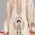 Cream georgette embroidered kurta set for mens