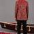 Maroon georgette embroidered jodhpuri set for mens