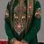 Bottle green georgette embroidered kurta set for mens