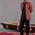 Maroon georgette embroidered jodhpuri set for mens