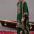 Bottle green georgette embroidered kurta set for mens