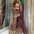 Purple sequin embroidered Palazzo set