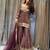 Purple sequin embroidered Palazzo set