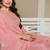 Light pink crape semi stitched wedding suits
