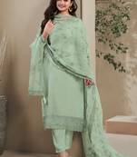 Light green semi stitched wedding suits