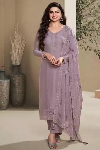 Light purple semi stitched wedding suits