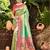 Sangam prints multi color kanjivaram silk woven work traditional saree