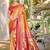 Sangam prints multi color kanjivaram silk woven work traditional saree