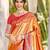 Sangam prints multi color kanjivaram silk woven work traditional saree